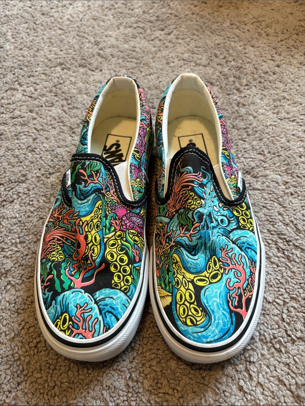 Vans underwater black slip on skate shoes - Picture 3 of 9